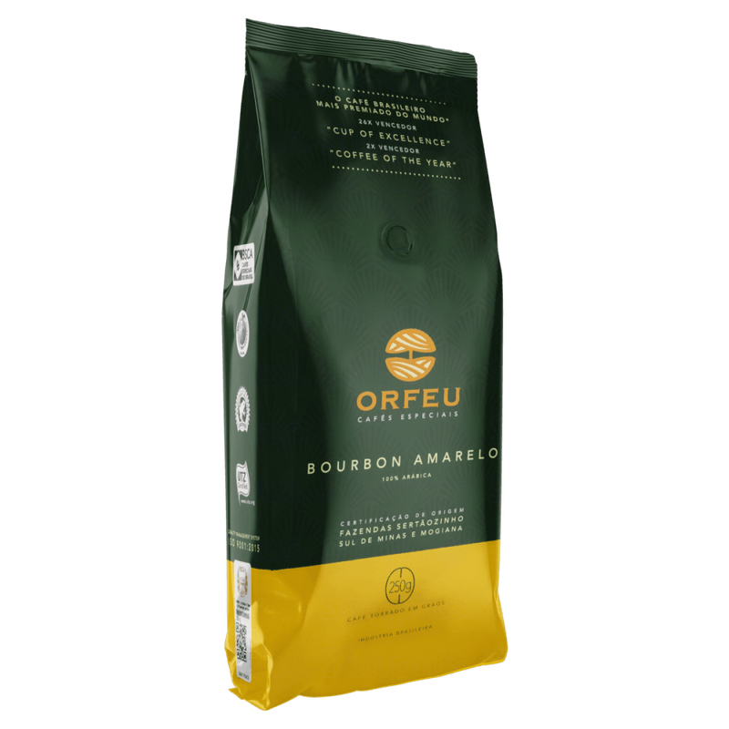 Cafe-Especial-Torrado-em-Graos-Bourbon-Amarelo-100--Arabica-Orfeu-Pacote-250g