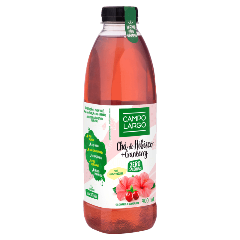 Cha-com-Fruta-Hibisco-e-Cranberry-sem-Adicao-de-Acucar-Campo-Largo-Garrafa-900ml