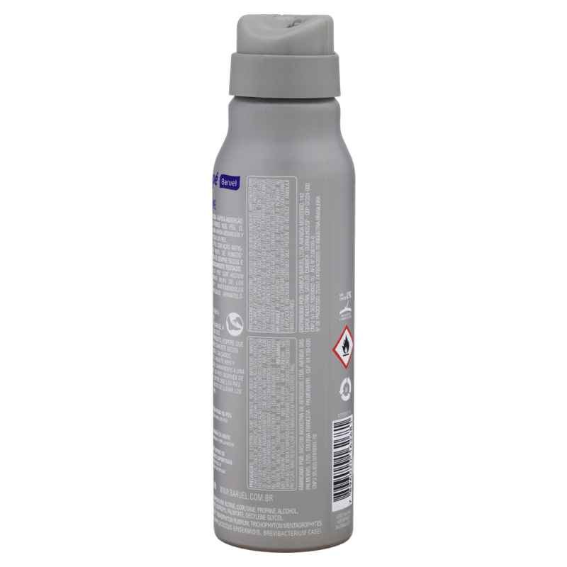 Desodorante-Jato-Seco-para-os-Pes-Antisseptico-sem-Perfume-Baruel-Tenys-Pe-Frasco-150ml-Spray