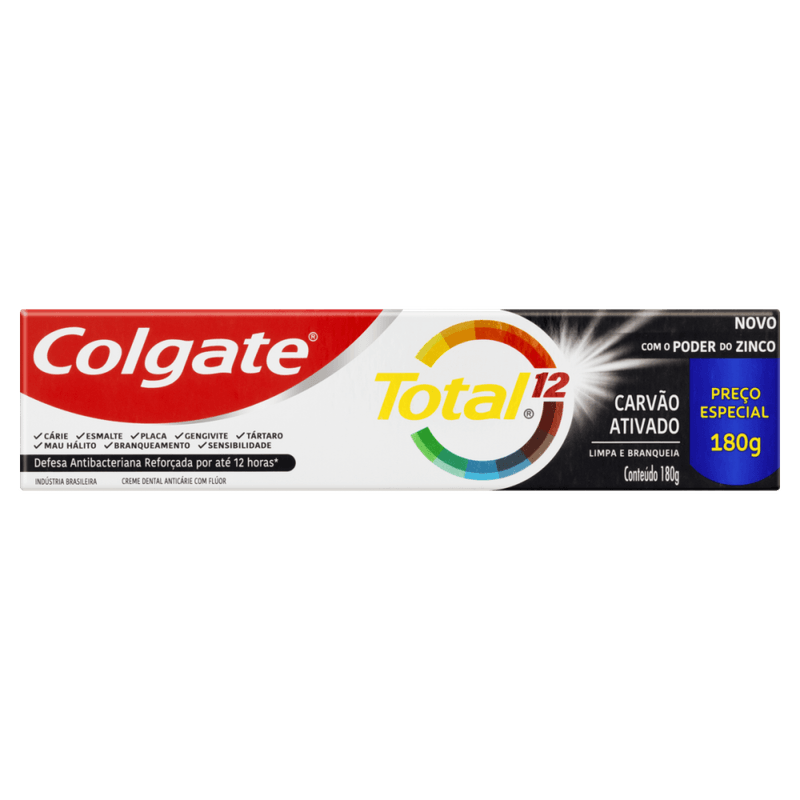 Creme-Dental-Anticarie-com-Fluor-Carvao-Ativado-Colgate-Total-12-Caixa-180g-Preco-Especial