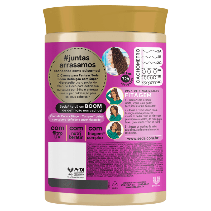 Creme-para-Pentear-com-Oleo-de-Coco-Seda-Boom-Definicao-Pote-1kg