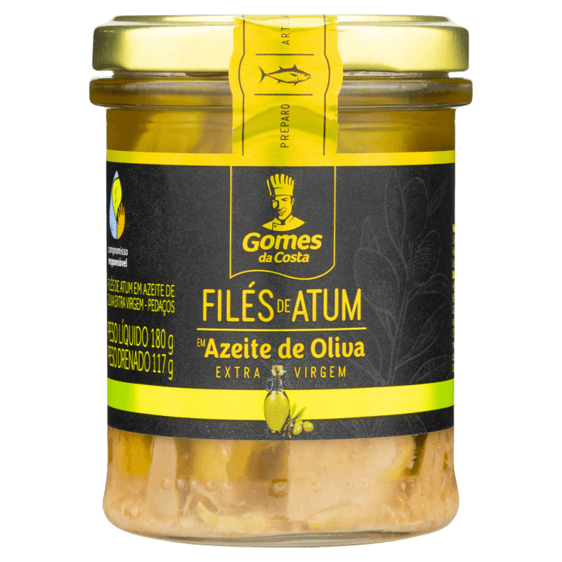 File-de-Atum-em-Pedacos-em-Azeite-de-Oliva-Extra-Virgem-Gomes-da-Costa-Vidro-Peso-Liquido-180g-Peso-Drenado-117g