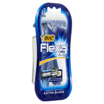 Aparelho-Descartavel-para-Barbear-Extra-Suave-Cabo-Antiderrapante-Bic-Flex-3-2-Unidades