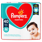 Fralda-Descartavel-Infantil-Pampers-Supersec-M-6-a-10kg-Pacote-40-Unidades