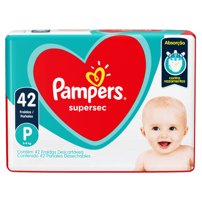 Fralda-Descartavel-Infantil-Pampers-Supersec-P-5-a-8kg-Pacote-42-Unidades