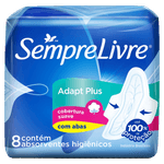 Absorvente-com-Abas-Suave-Sempre-Livre-Adapt-Plus-Pacote-8-Unidades