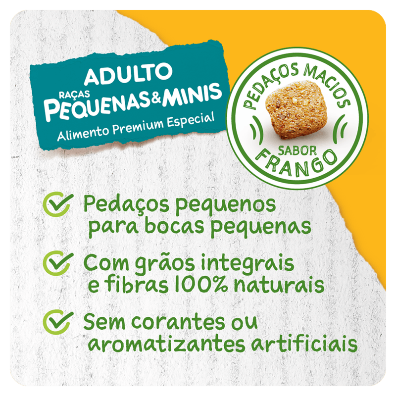 Alimento-Premium-Especial-para-Caes-Adultos-Racas-Minis-e-Pequenas-Frango-Pedigree-Equilibrio-Natural-Pacote-3kg