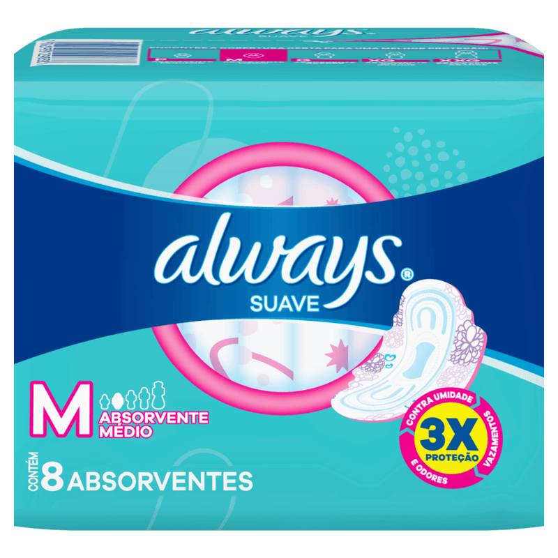 Absorvente-com-Abas-Suave-Always-M-Pacote-8-Unidades