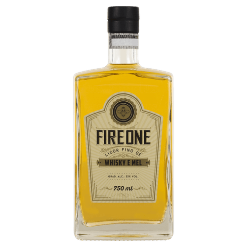 Licor Fino Whisky e Mel Fire One Garrafa 750ml