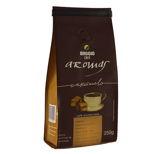 Café Aromatizado Torrado e Moído Caramelo 100% Arábica Baggio Pacote 250g