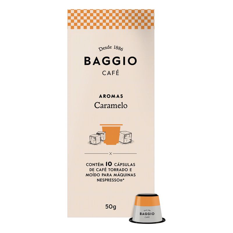 Cafe-Em-Capsula-Torrado-E-Moido-Caramelo-Baggio-Aromas-Caixa-50g-10-Unidades