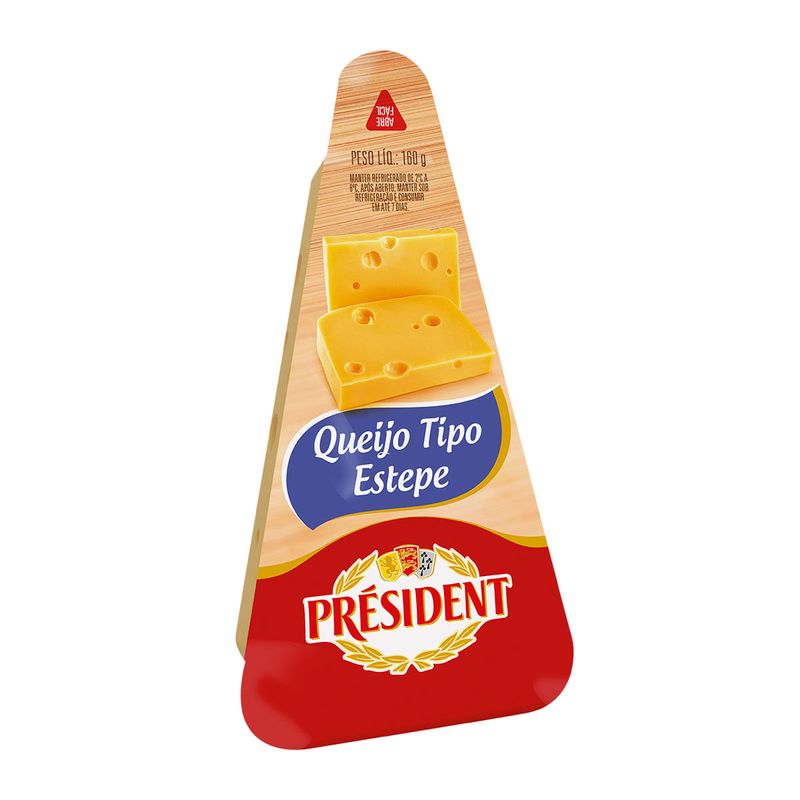 Queijo-Estepe-President-Fracao-160g