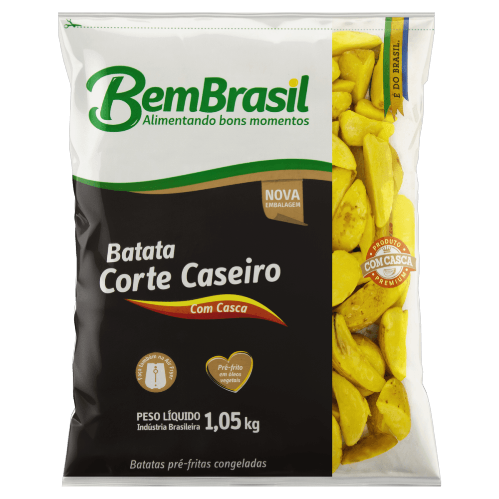 BATATA RUSTICA BEM BRASIL CONGELADA PT 1,05KG