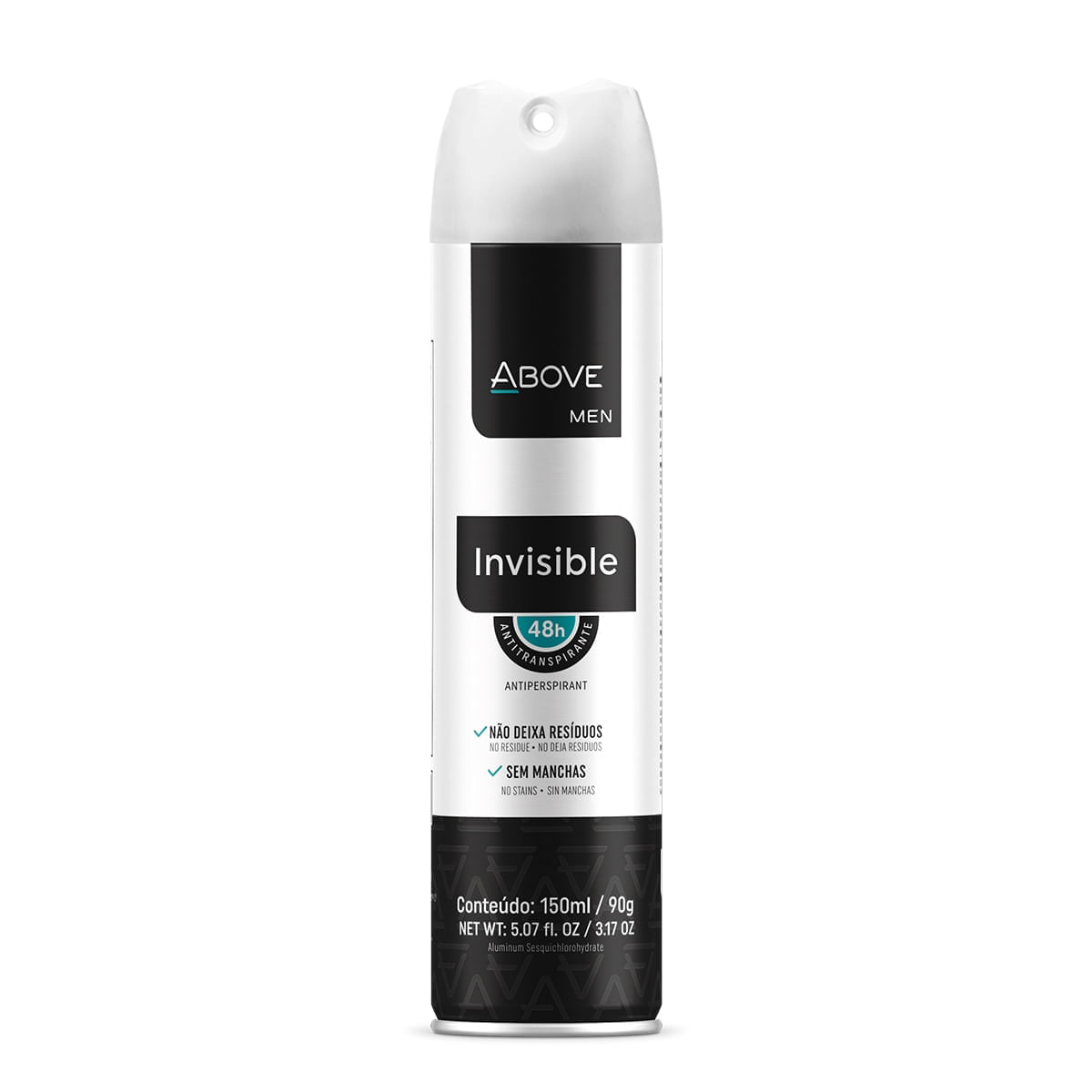 Desodorante Aerossol Above Invisible Men 150Ml