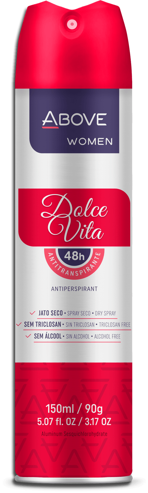 Antitranspirante Jato Seco Dolce 48h Above Women 150ml Spray