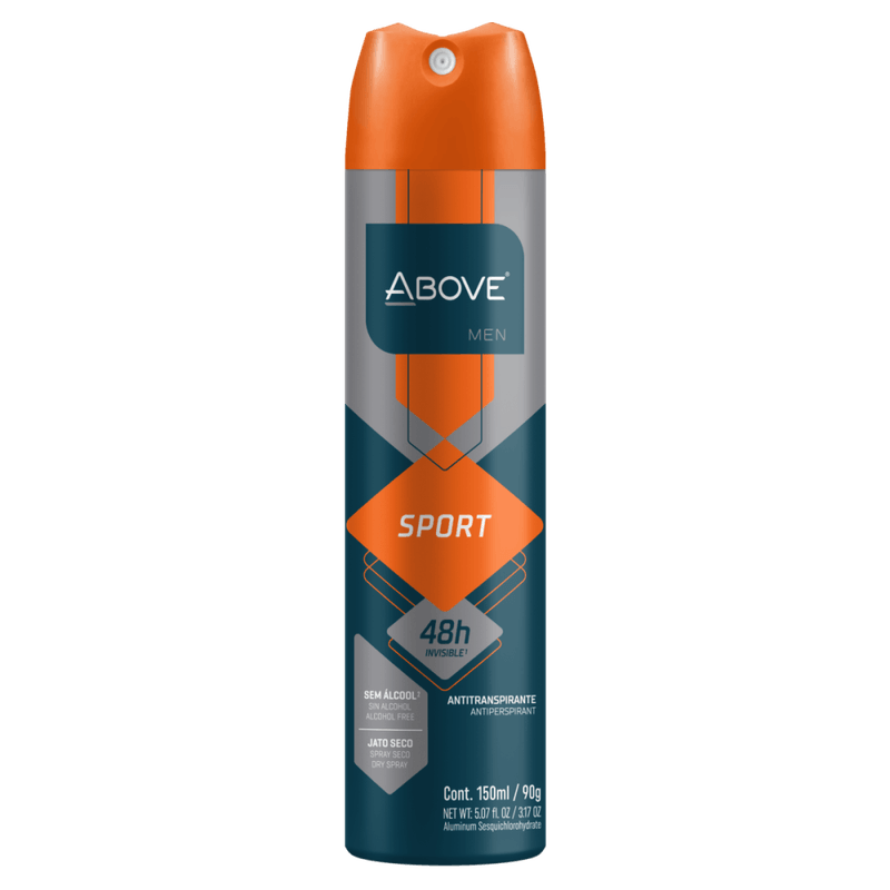 Antitranspirante-Jato-Seco-48h-Above-Men-Sport-150ml-Spray