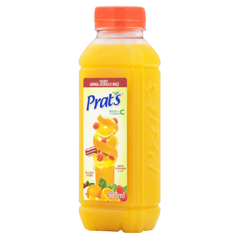 Suco-Misto-Laranja-Acerola-e-Maca-sem-Adicao-de-Acucar-Prat-s-Garrafa-330ml