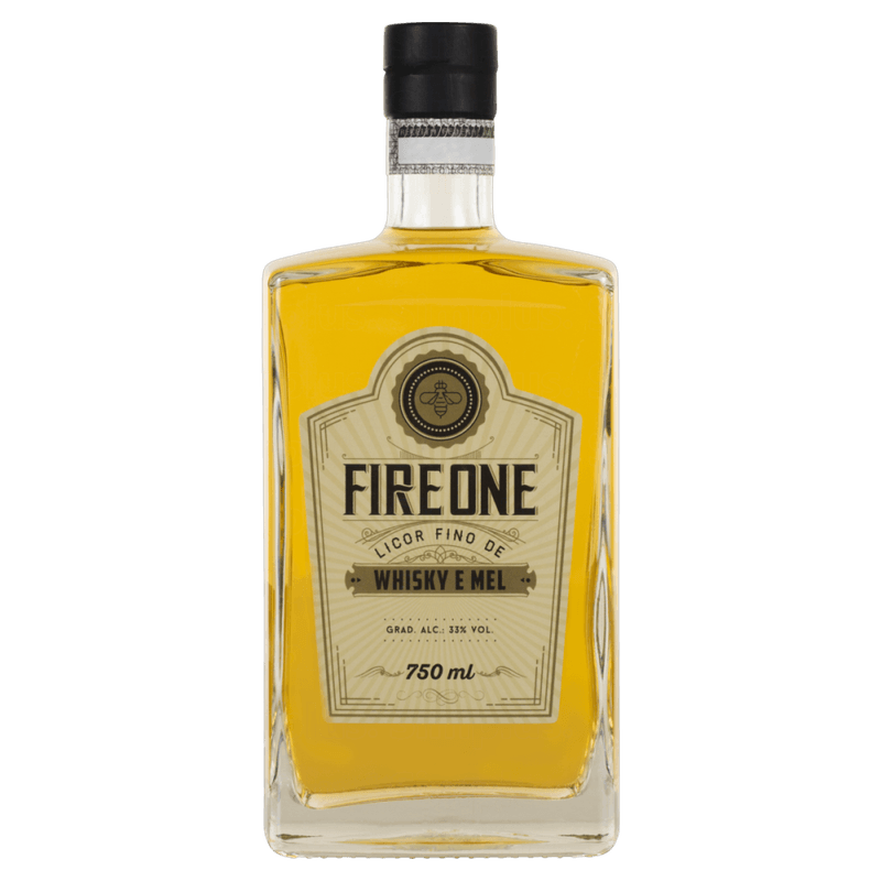 Licor-Fino-Whisky-e-Mel-Fire-One-Garrafa-750ml