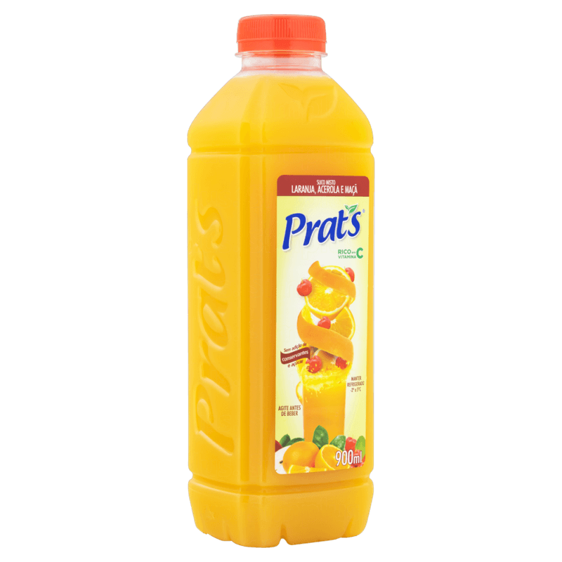 Suco-Misto-Laranja-Acerola-e-Maca-sem-Adicao-de-Acucar-Prat-s-Garrafa-900ml