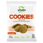 Biscoito-Cookie-Integral-Linhaca-com-Castanha-sem-Gluten-Vitalin-Pacote-30g