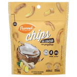 Chips-de-Coco-Fresco-com-Gengibre-Fatiado-e-Assado-Flormel-Pouch-20g