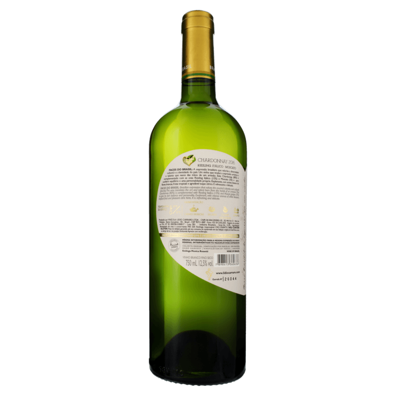 Vinho-Brasileiro-Branco-Seco-Lidio-Carraro-Faces-do-Brasil-Chardonnay-Moscato-Serra-Gaucha-Garrafa-750ml