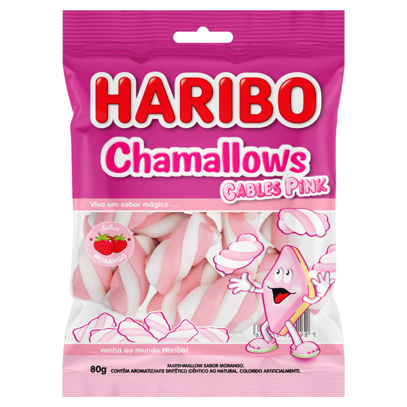 Marshmallow-Morango-Cables-Pink-Haribo-Chamallows-Pacote-80g