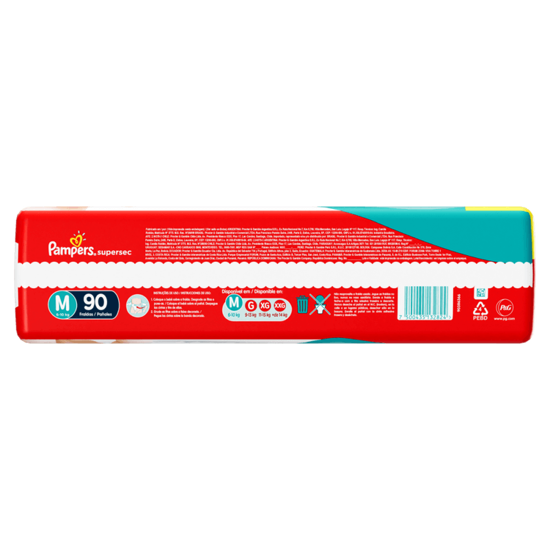 Fralda-Descartavel-Infantil-Pampers-Supersec-M-6-a-10kg-Pacote-90-Unidades-Leve-Mais-Pague-Menos