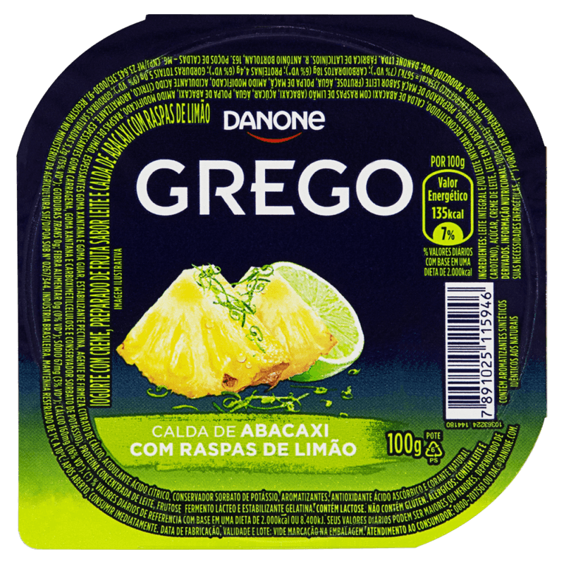 Iogurte-Integral-Grego-com-Creme-Preparado-de-Fruta-Leite-e-Calda-de-Abacaxi-com-Raspas-de-Limao-Danone-Pote-100g