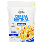 Cereal-Matinal-Flocos-de-Milho-com-Acucar-Mascavo-Integral-Tradicional-sem-Gluten-Vitalin-Pouch-200g