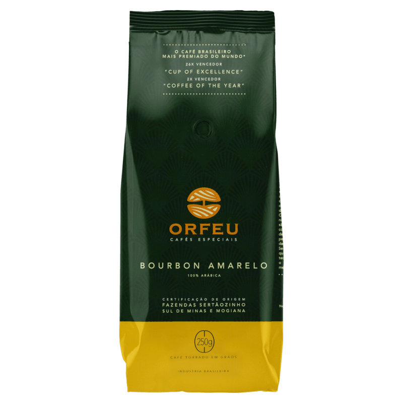 Cafe-Especial-Torrado-em-Graos-Bourbon-Amarelo-100--Arabica-Orfeu-Pacote-250g