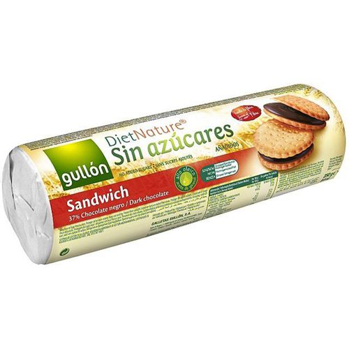 Biscoito com Recheio de Chocolate sem Adição de Açúcar Gullón Diet Nature Pacote 250g