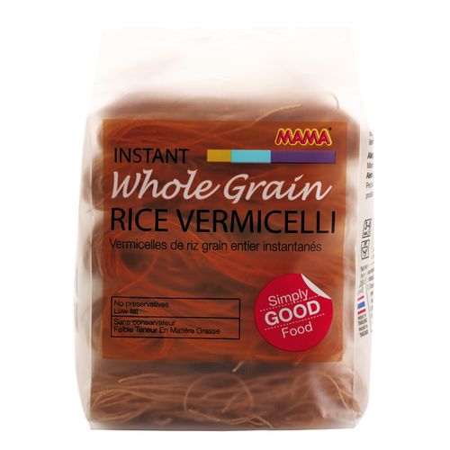 Massa Alimentícia de Arroz e Tapioca Grãos Integrais Vermicelli Mama Pacote 200g