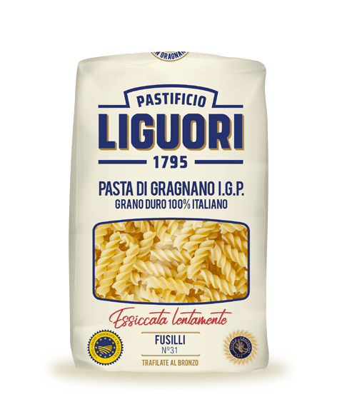 Macarrão de Sêmola de Trigo Grano Duro Fusilli 31 Liguori Pacote 500g