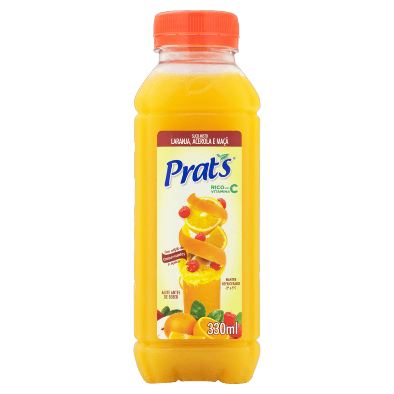 Suco-Misto-Laranja-Acerola-e-Maca-sem-Adicao-de-Acucar-Prat-s-Garrafa-330ml