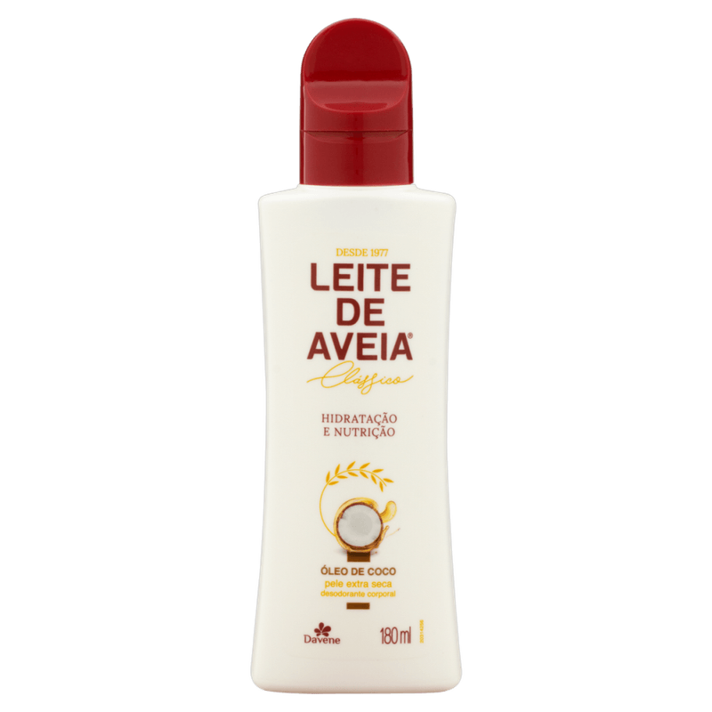 Desodorante-Hidratacao-e-Nutricao-Corporal-Oleo-de-Coco-Davene-Leite-de-Aveia-Classico-Frasco-180ml