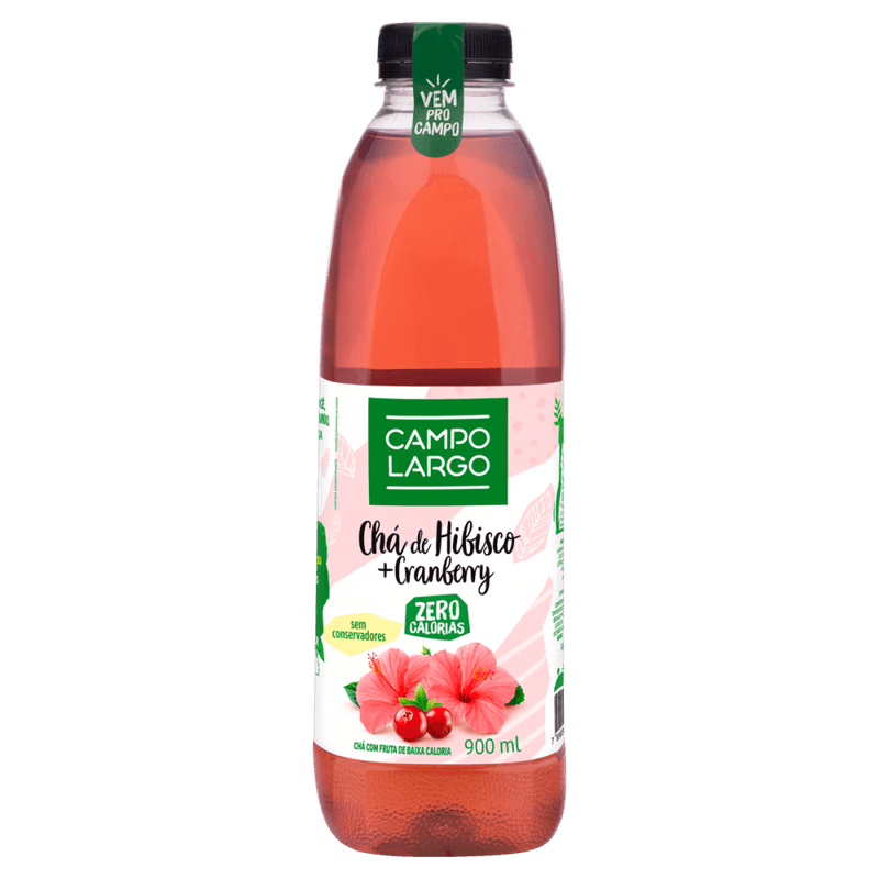 Cha-com-Fruta-Hibisco-e-Cranberry-sem-Adicao-de-Acucar-Campo-Largo-Garrafa-900ml