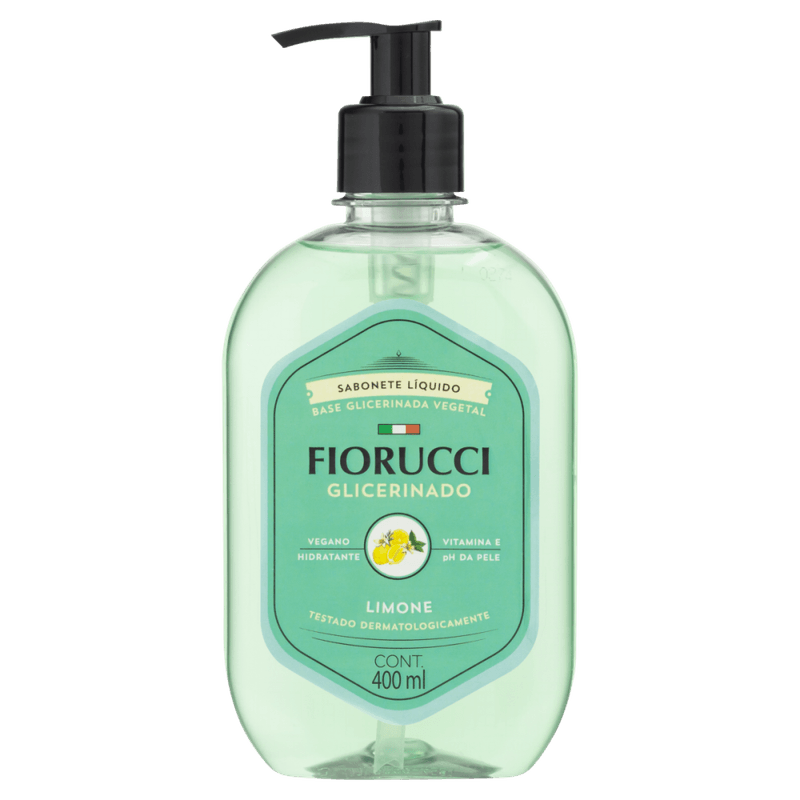 Sabonete-Liquido-Base-Glicerinado-Vegetal-Limone-Fiorucci-Frasco-400ml