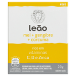 Preparado-para-Bebida-Cha-a-Base-de-Maca-Gengibre-Curcuma-Laranja-Chicoria-Estevia-Hibisco-e-Mel-Leao-Caixa-20g-10-Unidades
