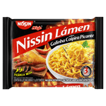 Macarrao-Instantaneo-Lamen-com-Tempero-Galinha-Caipira-Picante-Nissin-Miojo-Pacote-85g-Sendo-80g-de-Macarrao-e-5g-de-Tempero