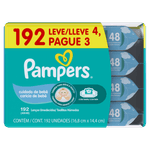 Pack-Lenco-Umedecido-Cuidado-de-Bebe-Pampers-Pacote-Leve-4-Pague-3-Unidades-de-48-Lencos-Cada