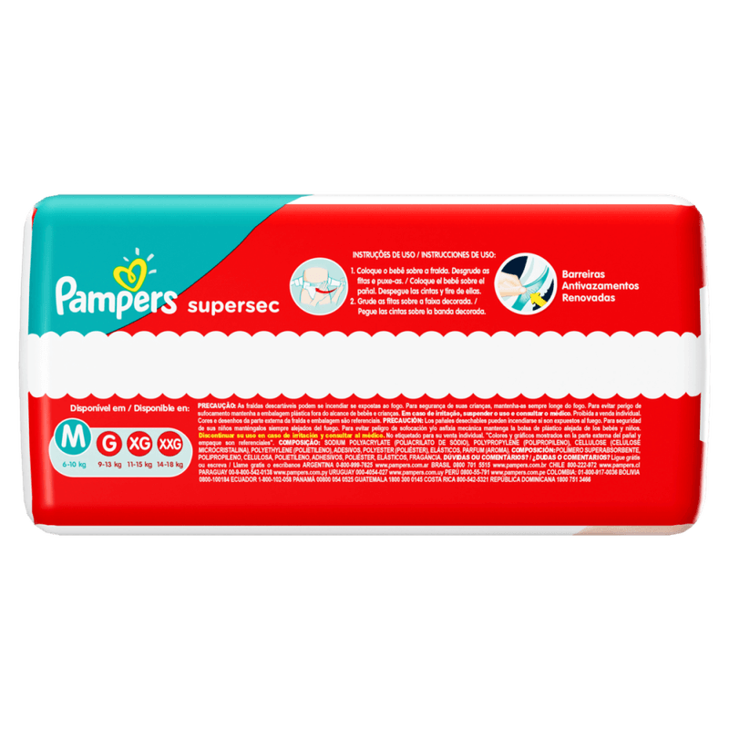 Fralda-Descartavel-Infantil-Pampers-Supersec-M-6-a-10kg-Pacote-40-Unidades