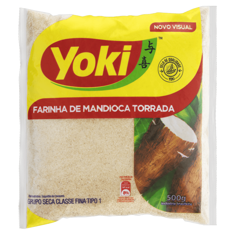 Farinha-de-Mandioca-Tipo-1-Torrada-Yoki-Pacote-500g