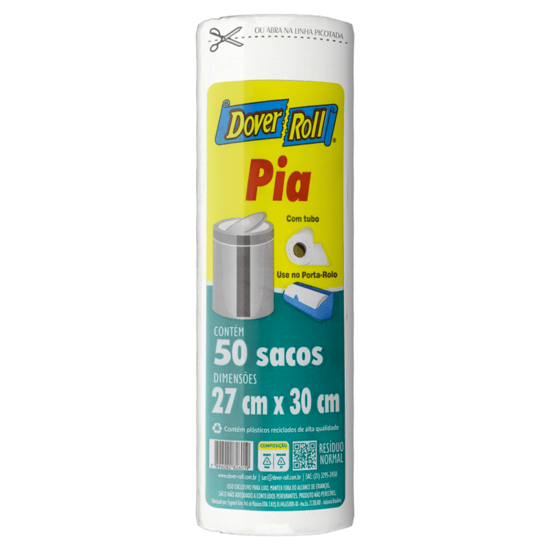 Saco-para-Lixo-Pia-5l-Dover-Roll-50-Unidades