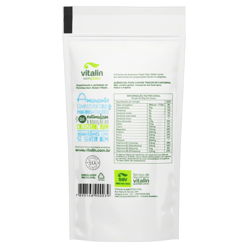 Farinha-de-Amaranto-Organico-Vitalin-Pouch-120g