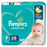 Fralda-Descartavel-Infantil-Pampers-Confort-Sec-P-5-a-8kg-Pacote-28-Unidades