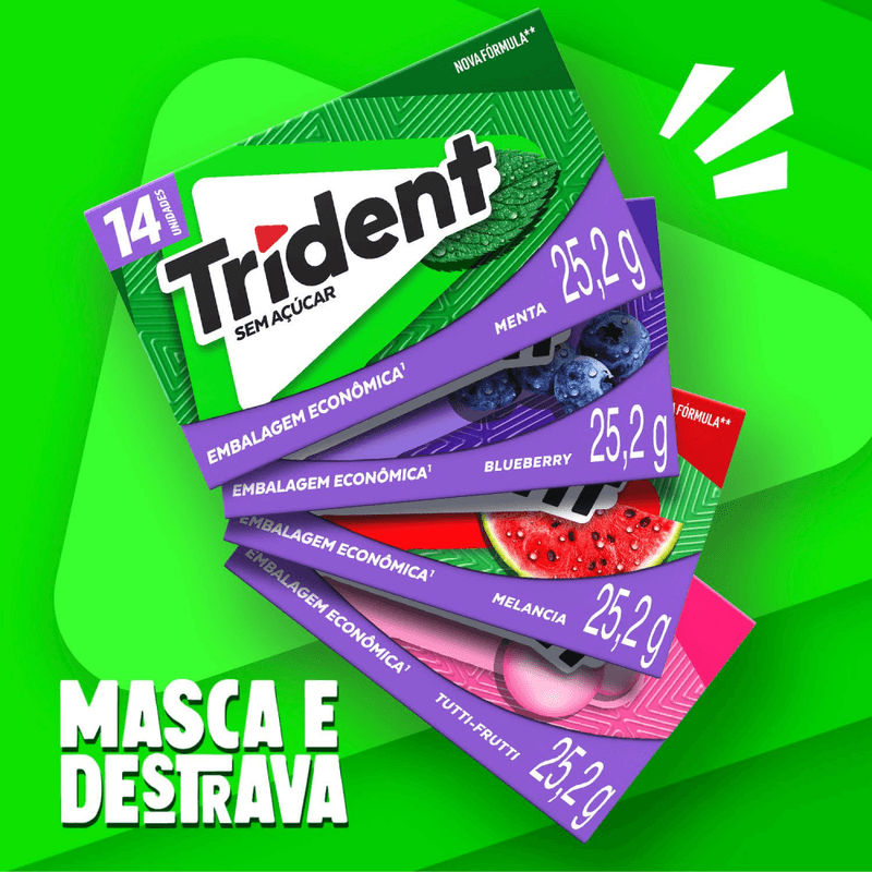 Goma-de-Mascar-Menta-Zero-Acucar-para-Dietas-de-Ingestao-Controlada-de-Acucares-Trident-Caixa-252g-14-Unidades-Leve-Mais-Pague-Menos