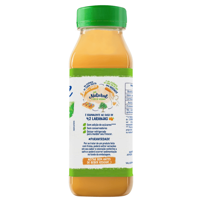 Suco-Integral-Laranja-sem-Adicao-de-Acucar-Natural-One-Refrigerado-Garrafa-300ml