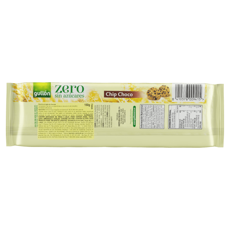 Biscoito-Cookie-com-Gotas-de-Chocolate-Zero-Acucar-Gullon-Pacote-150g