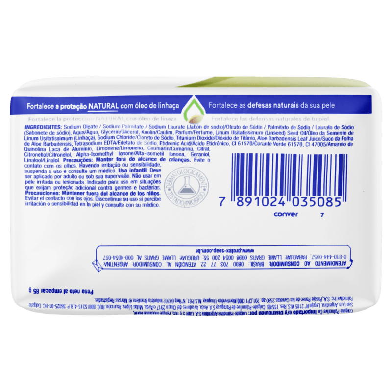 Sabonete-em-Barra-Antibacteriano-com-Oleo-de-Linhaca-Aloe-Protex-Envoltorio-85g